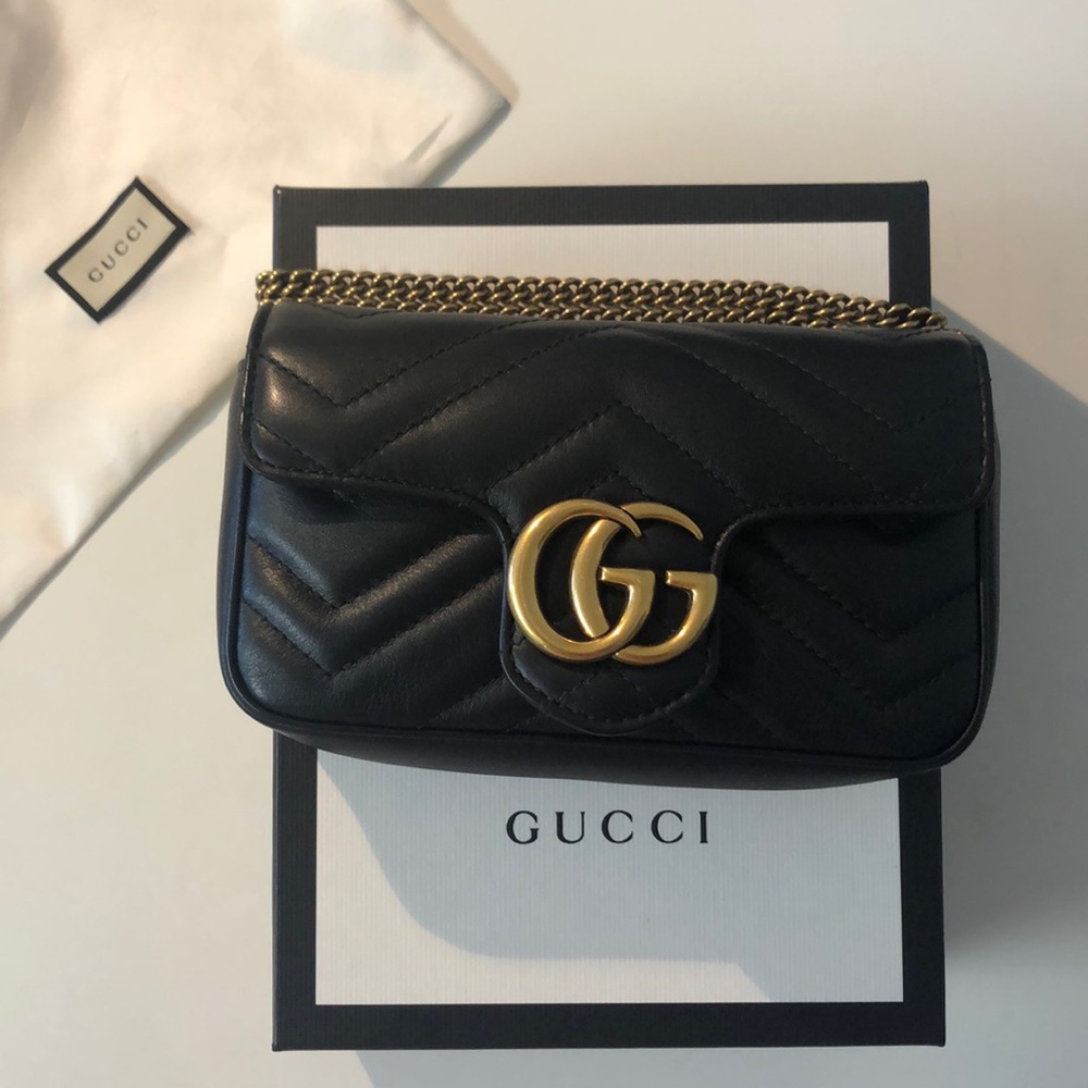 Gucci Marmont Super Mini Black